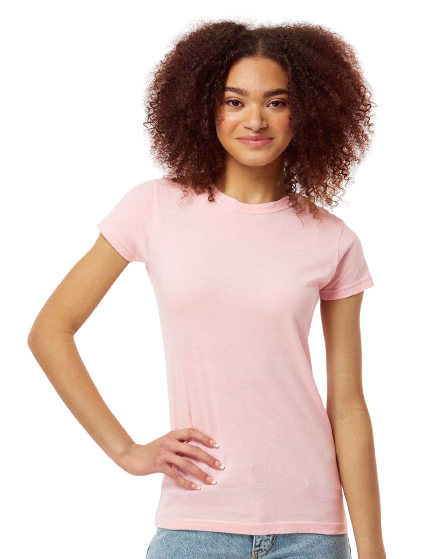 Women's Slim Fit Fine Jersey Tee - Pink