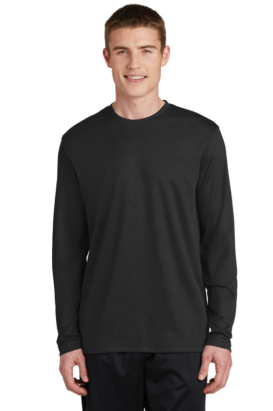 Unisex PosiCharge RacerMesh Long Sleeve Tee - Black