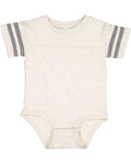 Infant Football Bodysuit - Natural Heather / Granite Heather