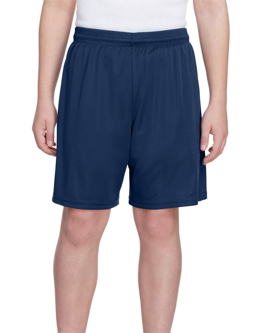 Youth Cooling Performance Polyester Short - Navy