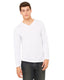 Bella + Canvas 3425 - Unisex Jersey Long-Sleeve V-Neck T-Shirt - White Fleck Triblend