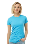 Women's Slim Fit Fine Jersey Tee - Aqua