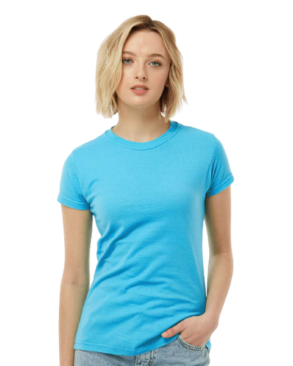 Women's Slim Fit Fine Jersey Tee - Aqua