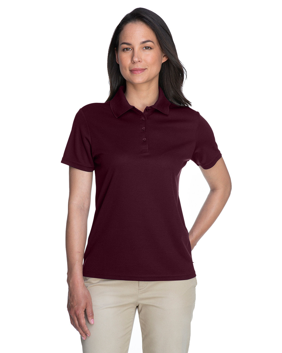 Women's Origin Performance Piqué Polo - Burgundy