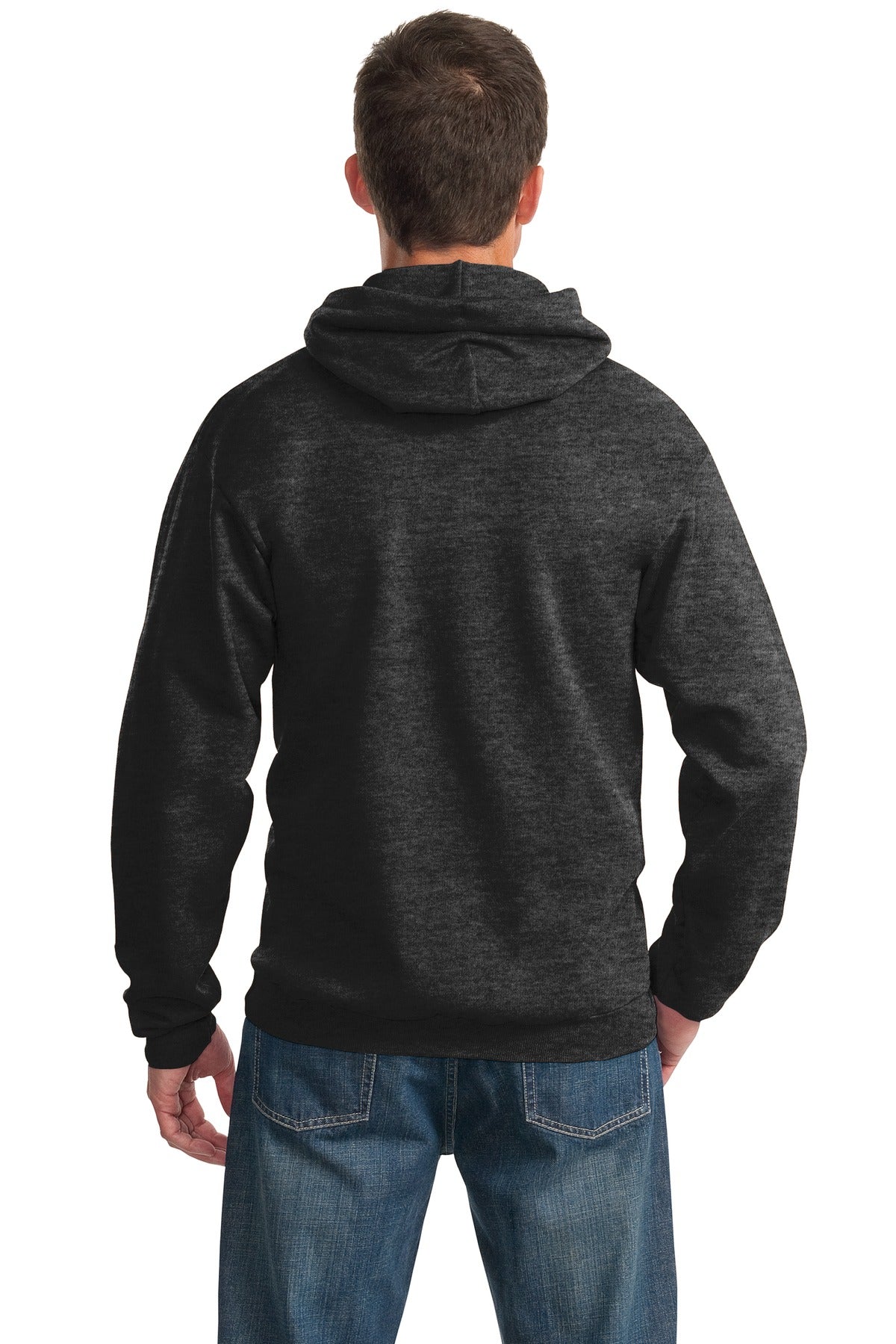 Unisex Essential Fleece Pullover Hoodie - Dark Heather Gray