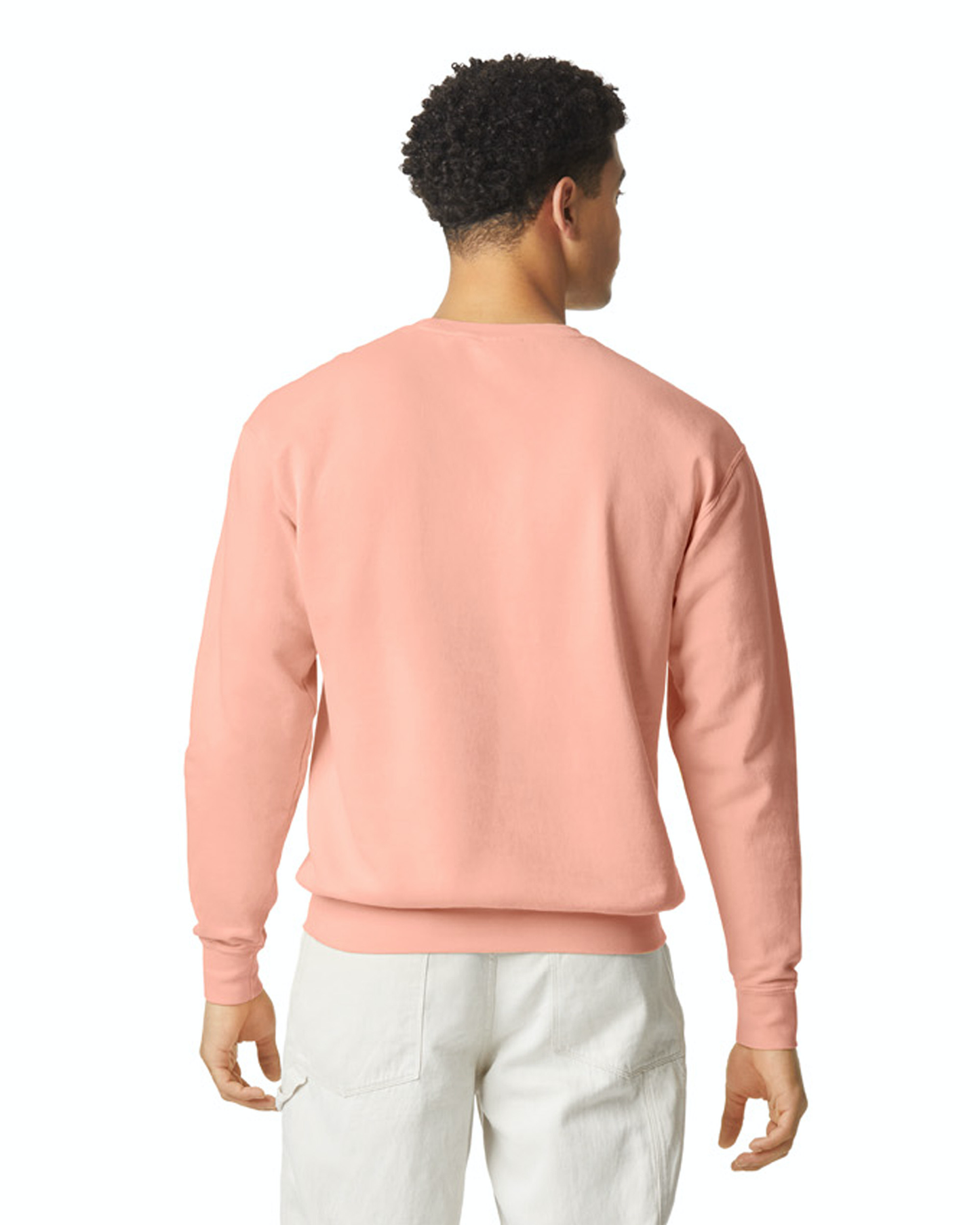 Unisex Lighweight Cotton Crewneck Sweatshirt - Peachy
