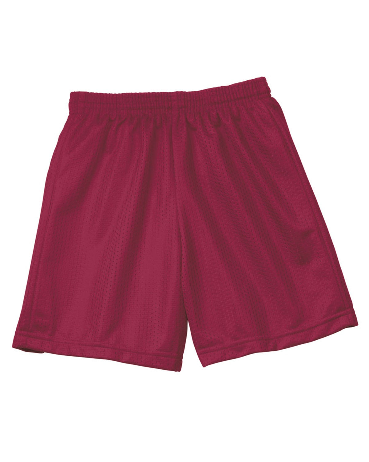 Youth Six Inch Inseam Mesh Short - Cardinal