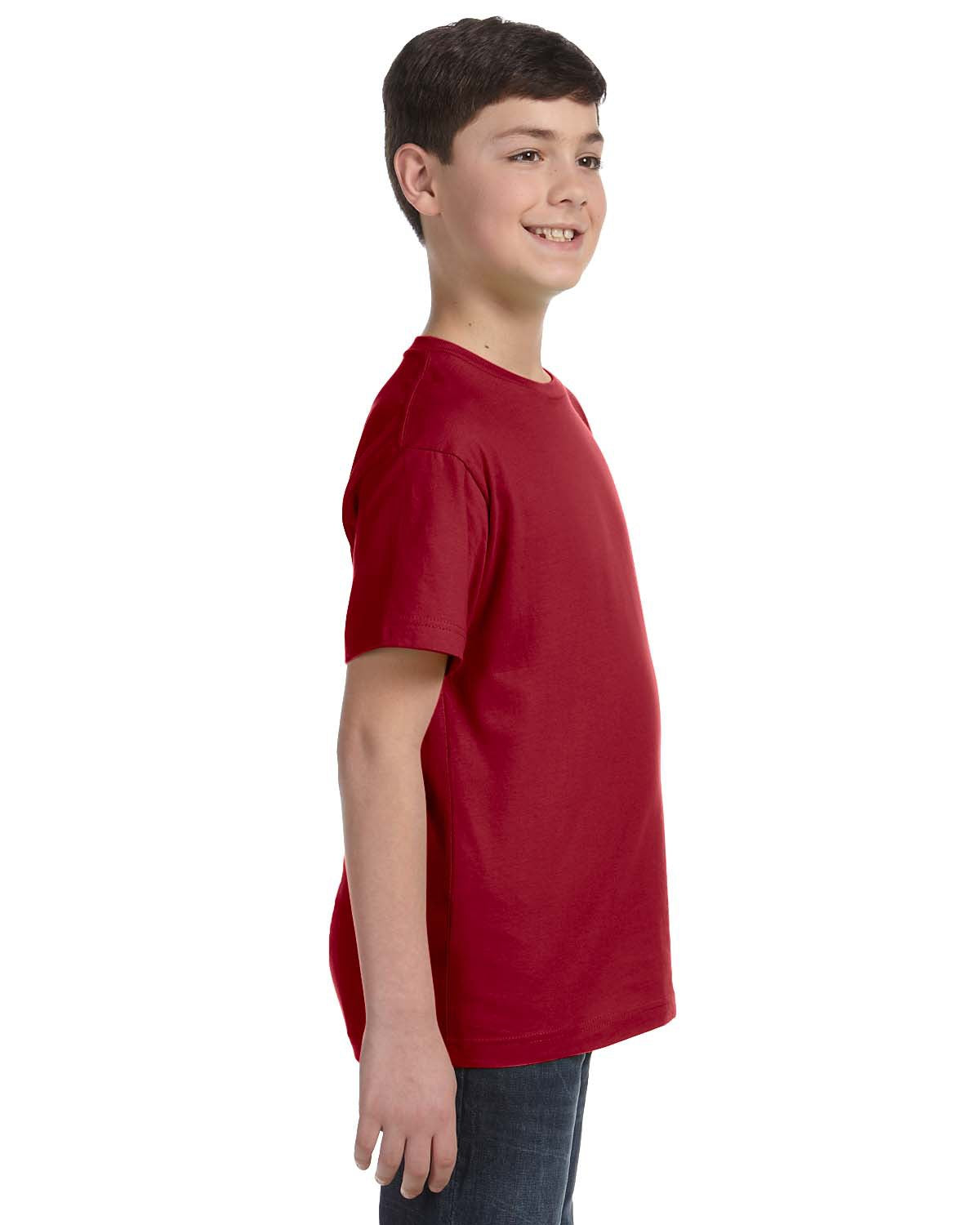 Youth Fine Jersey T-Shirt - Garnet
