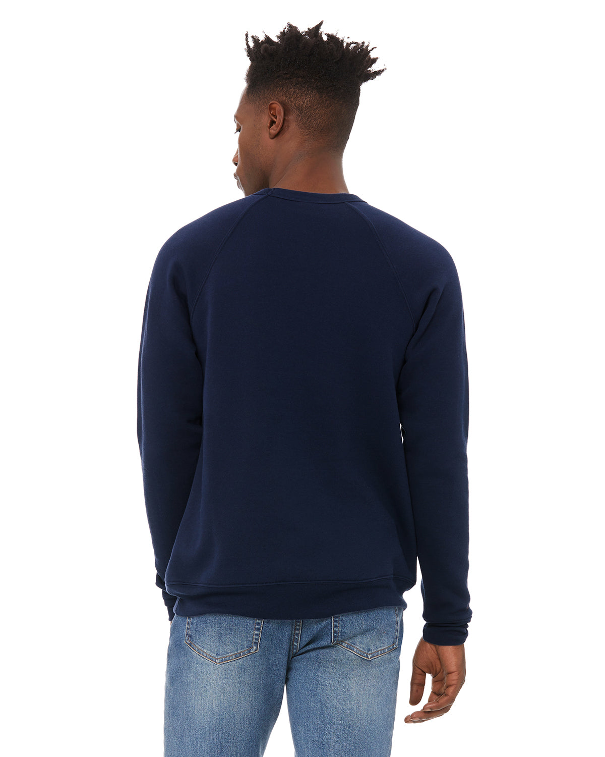 Unisex Sponge Fleece Raglan Sweatshirt - Navy
