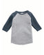 Rabbit Skins RS3330 - Toddler Baseball T-Shirt - Vintage Heather / Vintage Navy
