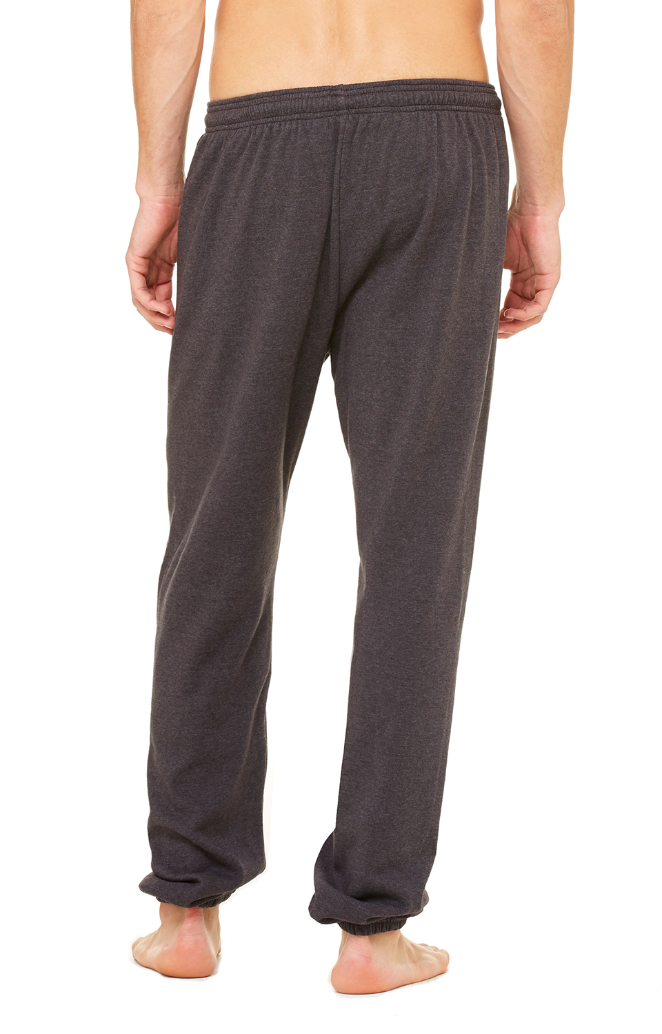 Unisex Sponge Fleece Long Scrunch Pant - Heather Dark Gray
