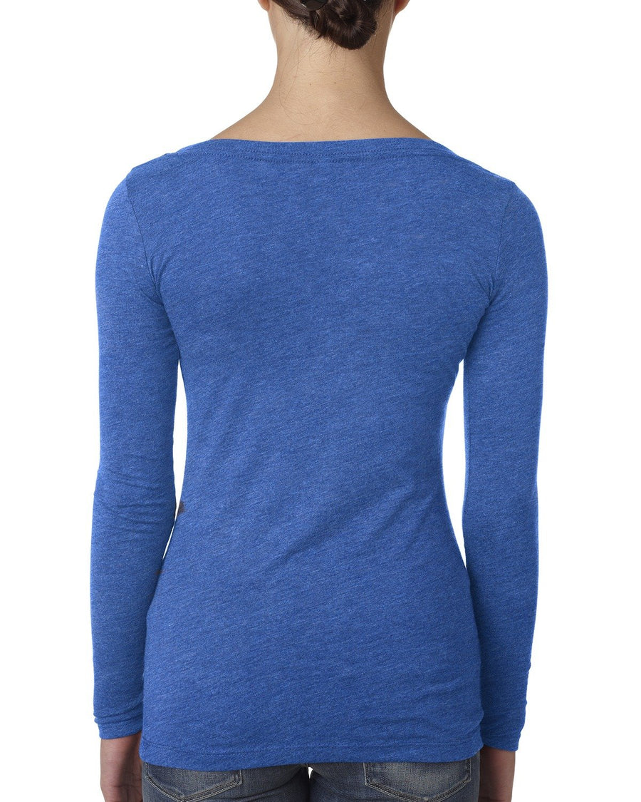 Women's Triblend Long-Sleeve Scoop - Vintage Royal