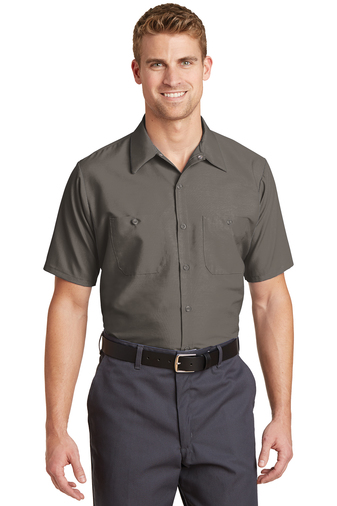 Industrial Short Sleeve Work Shirt - Grey