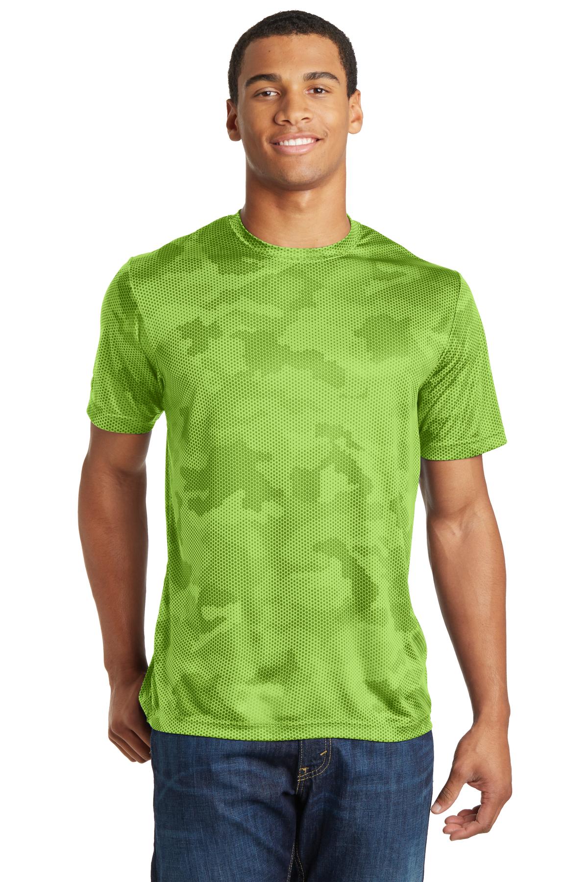 Unisex CamoHex Tee - Lime Shock