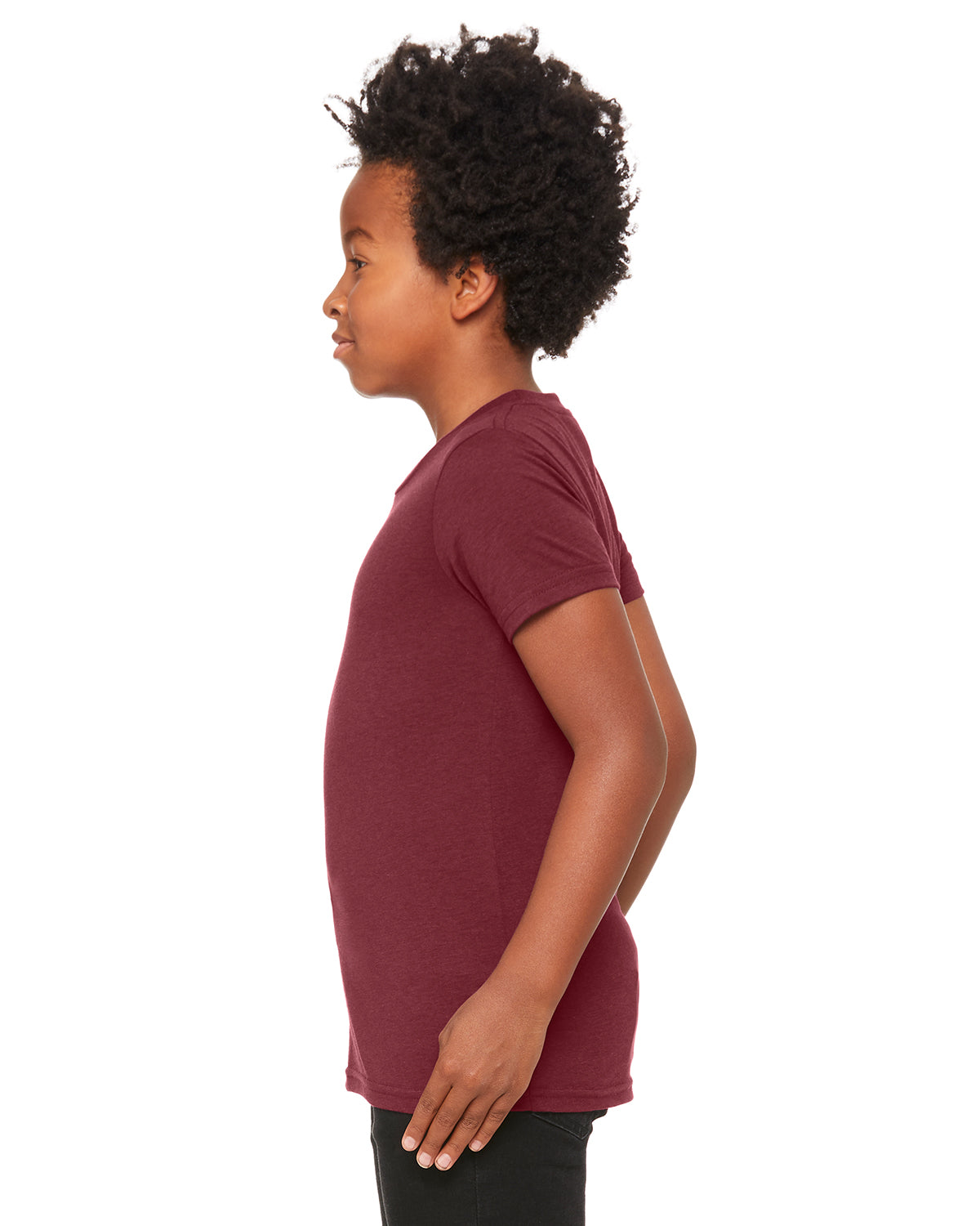 Youth Triblend Short-Sleeve T-Shirt - Maroon Triblend