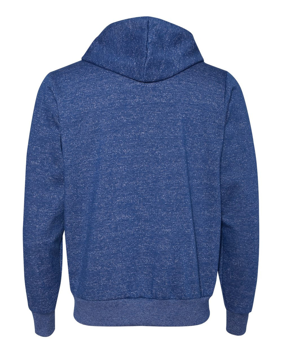 Unisex Poly-Cotton Sponge Fleece Full-Zip Hoodie - Digital Blue