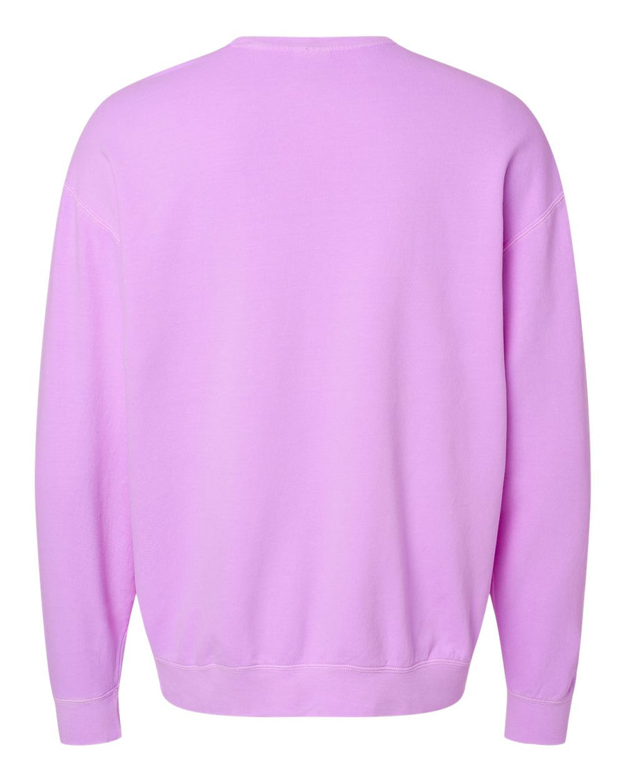 Unisex Lighweight Cotton Crewneck Sweatshirt - Neon Violet