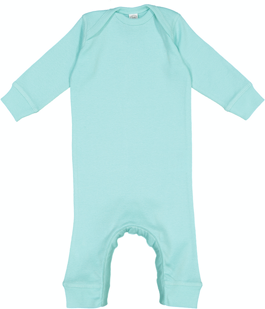 Infant Long-Sleeve Baby Rib Coverall - Chill