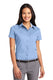 Port Authority L508 - Women's Short Sleeve Easy Care Shirt - Light Blue / Light Stone