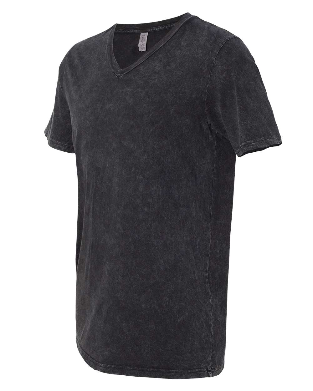 Unisex Jersey Short-Sleeve V-Neck T-Shirt - Black Mineral Wash