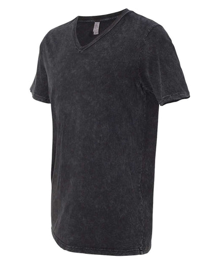 Unisex Jersey Short-Sleeve V-Neck T-Shirt - Black Mineral Wash