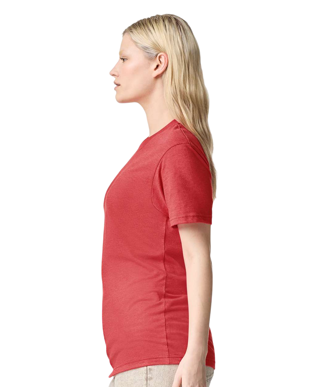 Unisex CVC T-Shirt - Heather Coral
