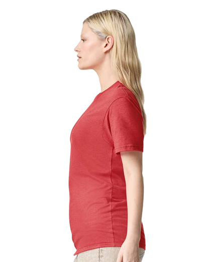 Unisex CVC T-Shirt - Heather Coral