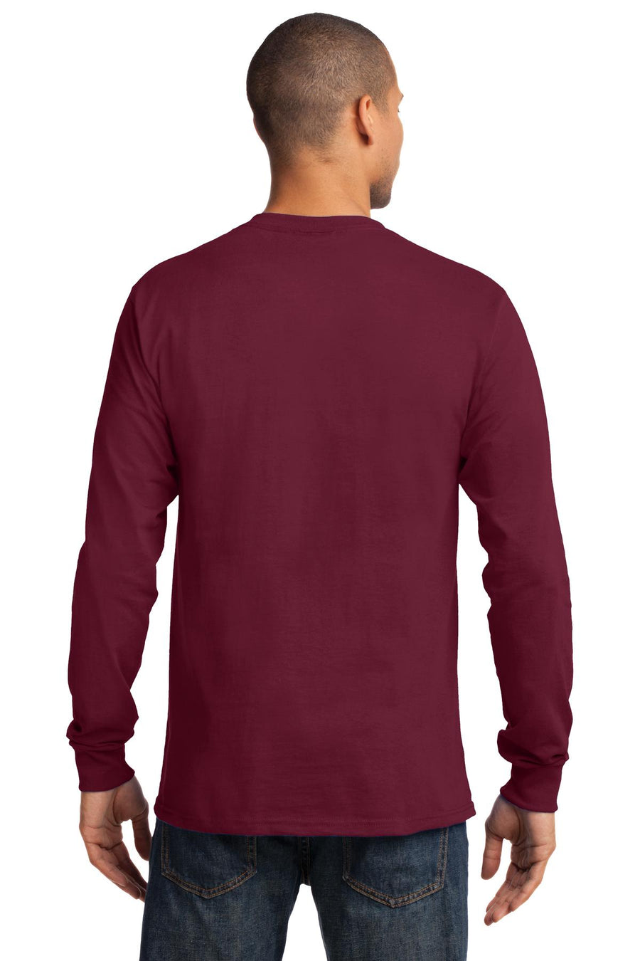 Unisex Long Sleeve Essential Tee - Cardinal