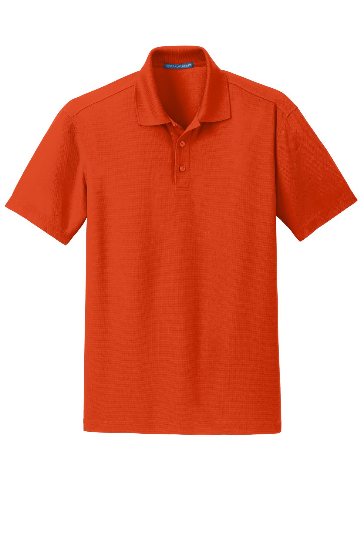 Unisex Dry Zone Grid Polo - Autumn Orange