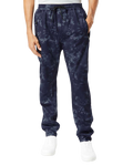 Unisex Heather Performance Jogger Pant - Navy Tie Dye