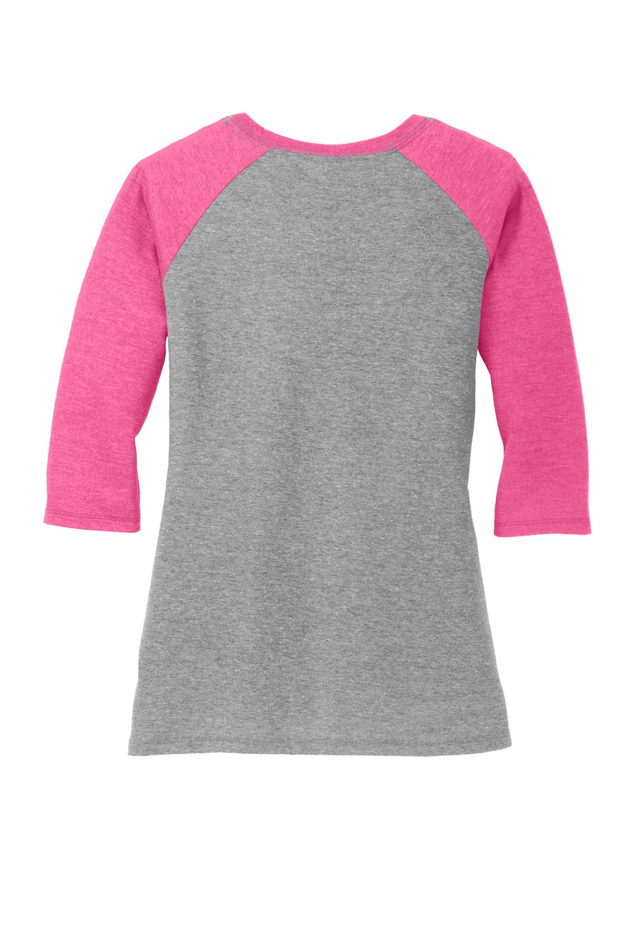 Women's Perfect Tri 3/4-Sleeve Raglan - Fuchsia Fr / Gyf