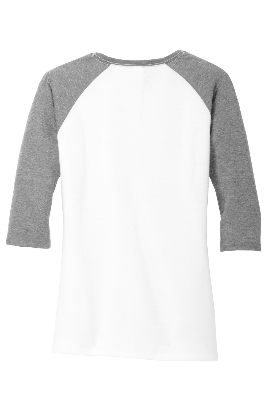 Women's Perfect Tri 3/4-Sleeve Raglan - Gray Fr / White
