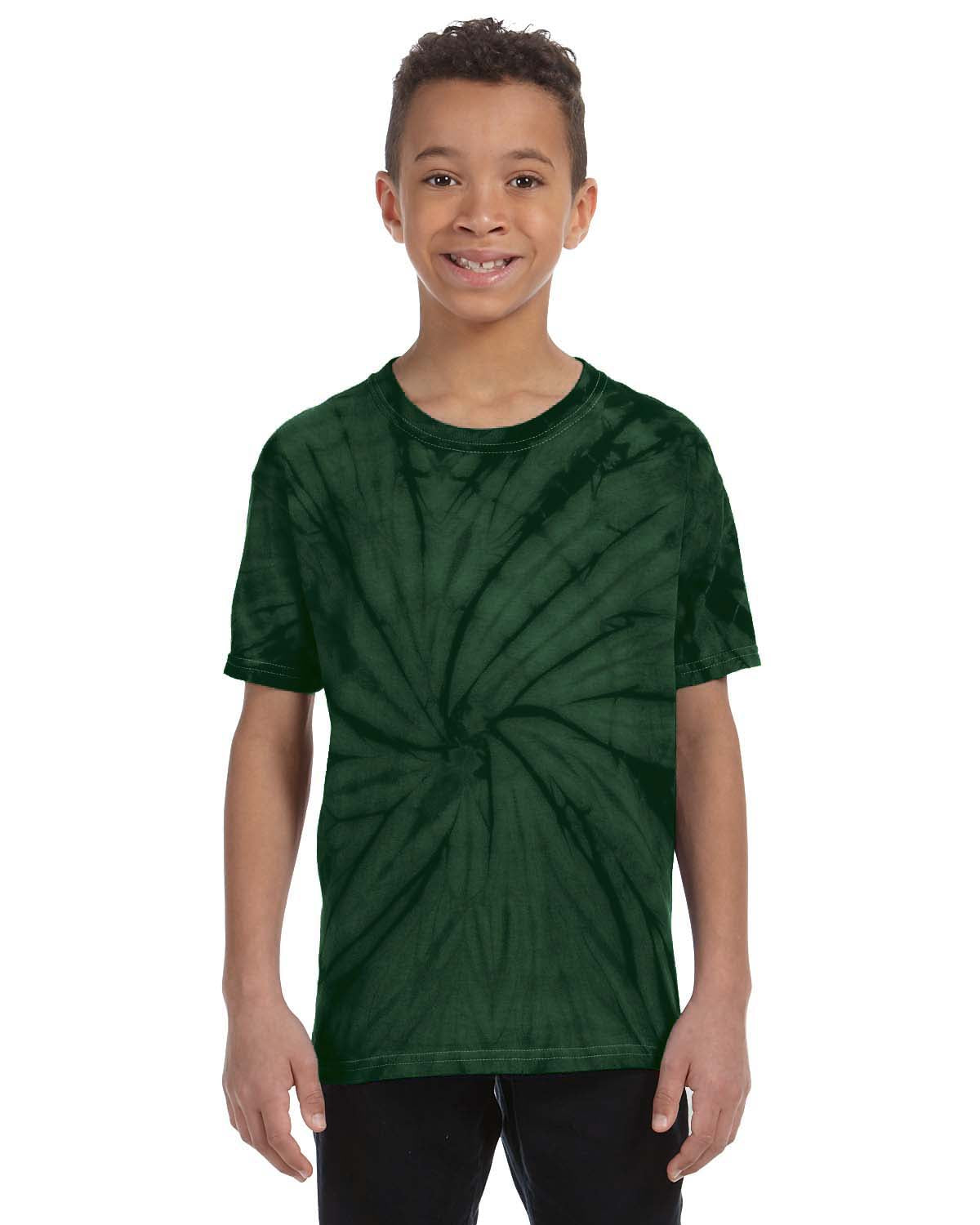Youth 100% Cotton Spider T-Shirt - Spider Green