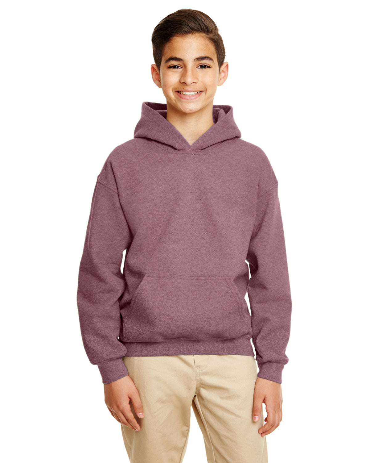 Youth Heavy Blend™ 50/50 Hoodie - Heather Sport Dark Maroon