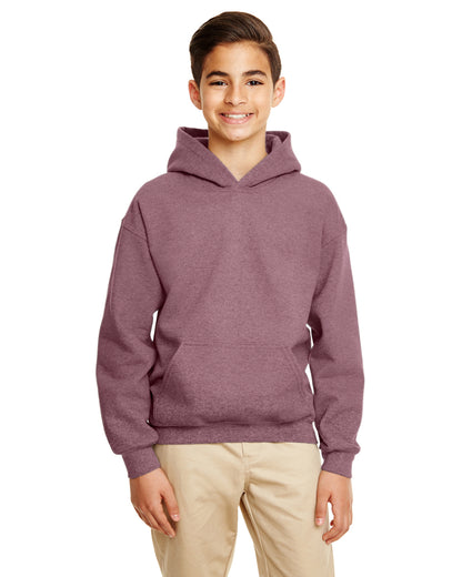 Youth Heavy Blend™ 50/50 Hoodie - Heather Sport Dark Maroon