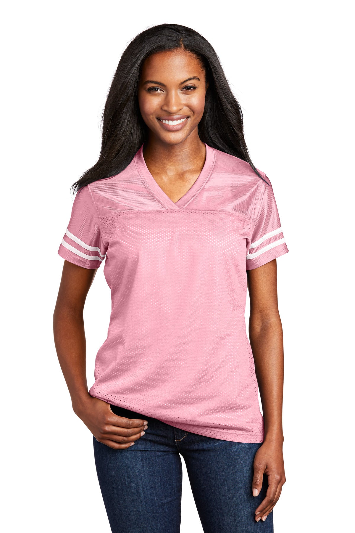 Women's PosiCharge Replica Jersey - Light Pink / White