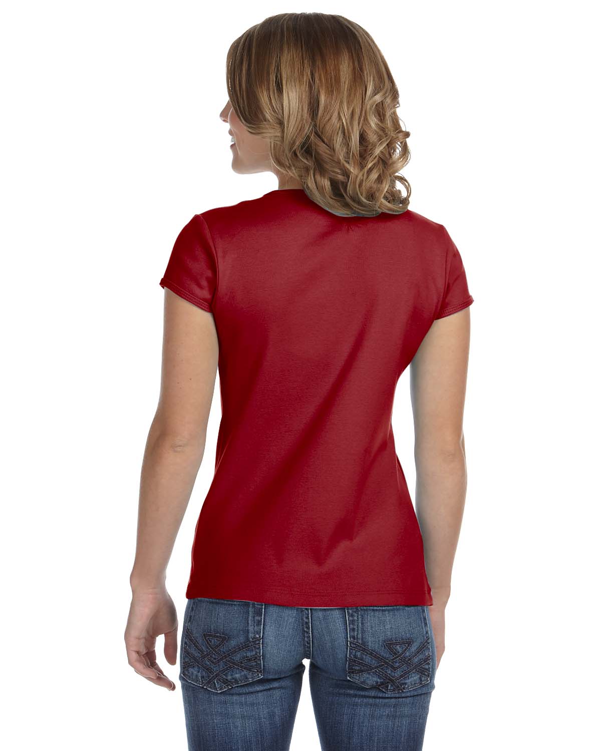 Women's Baby Rib Short-Sleeve T-Shirt - Cardinal