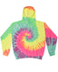 Tie-Dye CD877 - Unisex Tie-Dyed Pullover Hoodie - Minty Rainbow