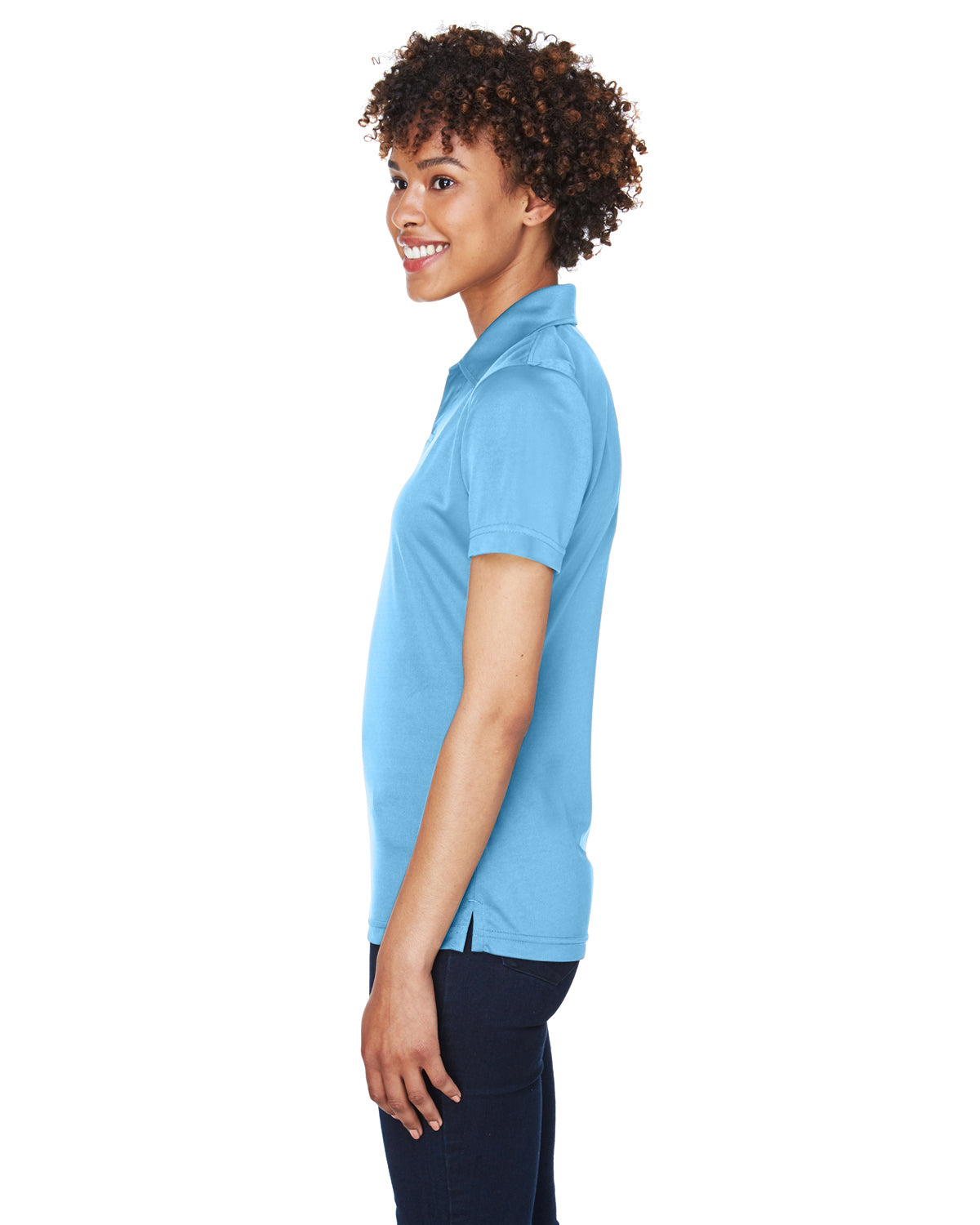 Women's Cool & Dry Sport Performance Interlock Polo - Columbia Blue