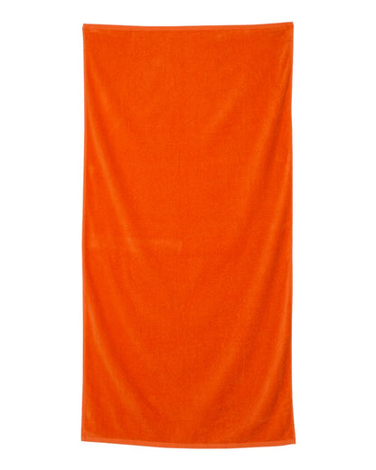 Velour Beach Towel - Orange