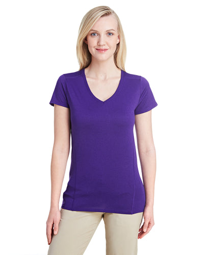 Women's Performance® Women's V-Neck Tech T-Shirt - Marbled Purple