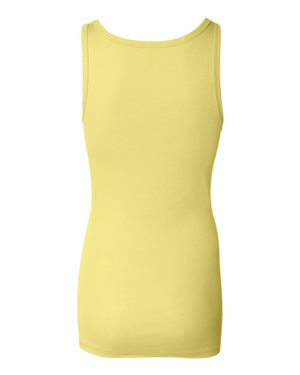 Women's Sheer Mini Rib Tank - Yellow