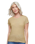 Women's Harborside Melange V-Neck T-Shirt - Stone Melange