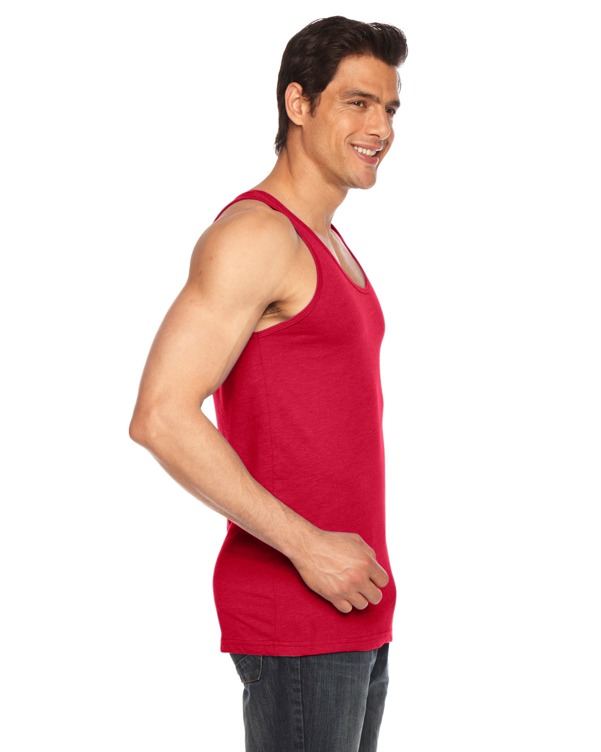 Unisex Poly-Cotton Tank - Red