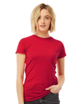Women's Slim Fit Fine Jersey Tee - Red