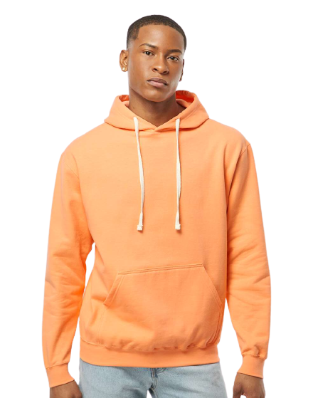 Unisex Fleece Pullover Hoodie - Cantaloupe