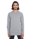 Anvil 5628 - Unisex Lightweight Long & Lean Raglan Long-Sleeve T-Shirt - Heather Graphite