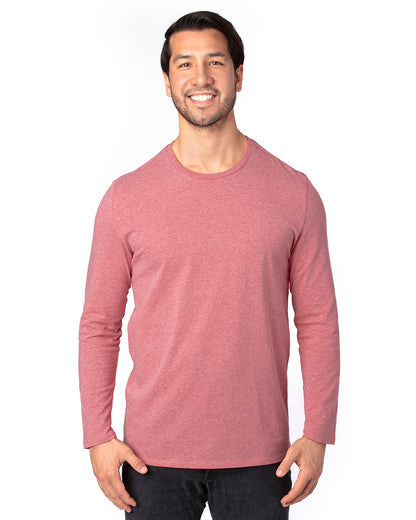 Unisex Ultimate Long-Sleeve T-Shirt - Maroon Heather