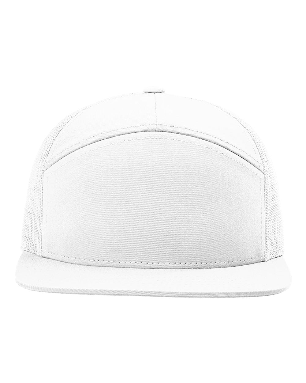 Seven-Panel Trucker Cap - White