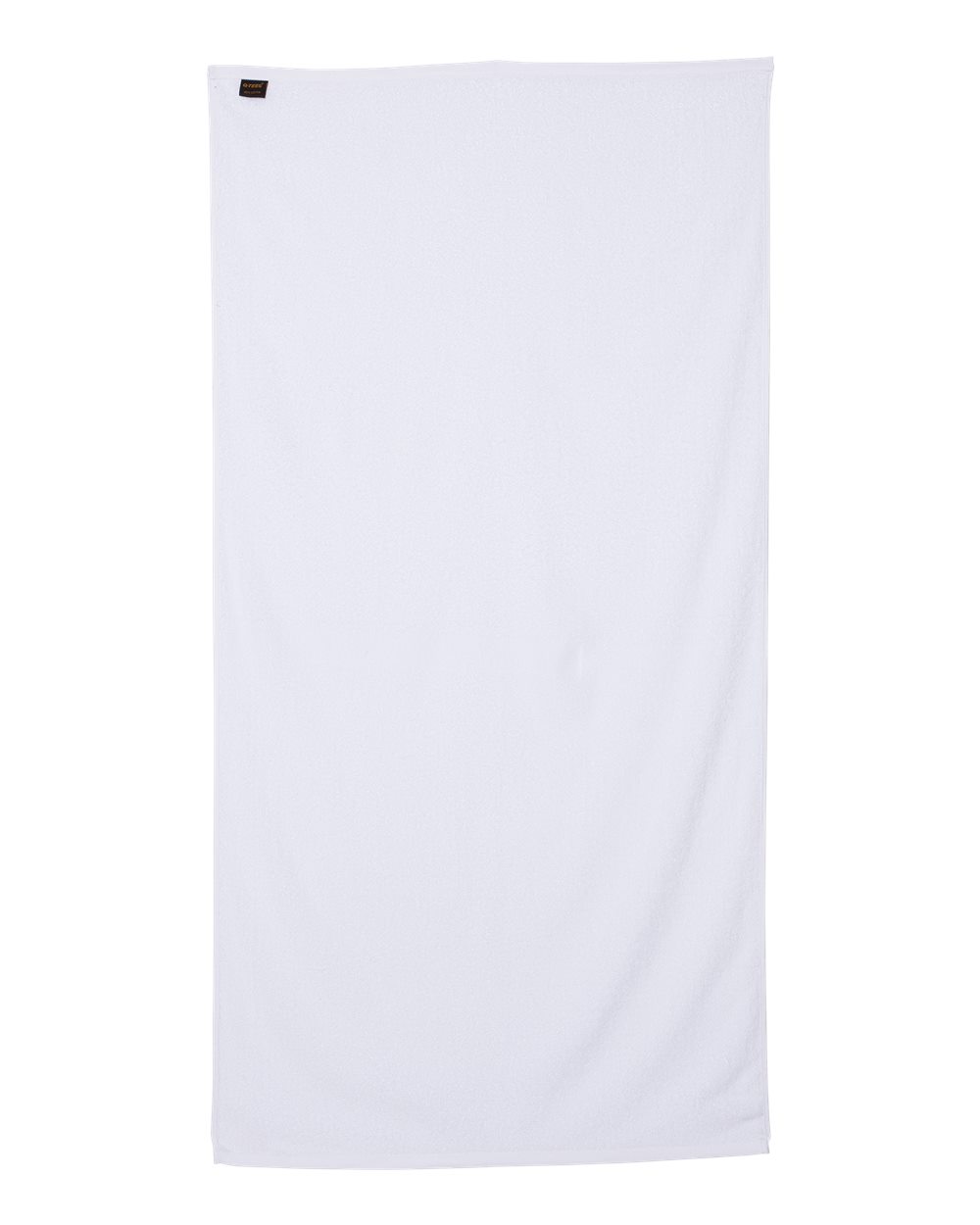 Velour Beach Towel - White